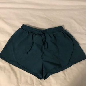 Chiffon drawstring flowy shorts